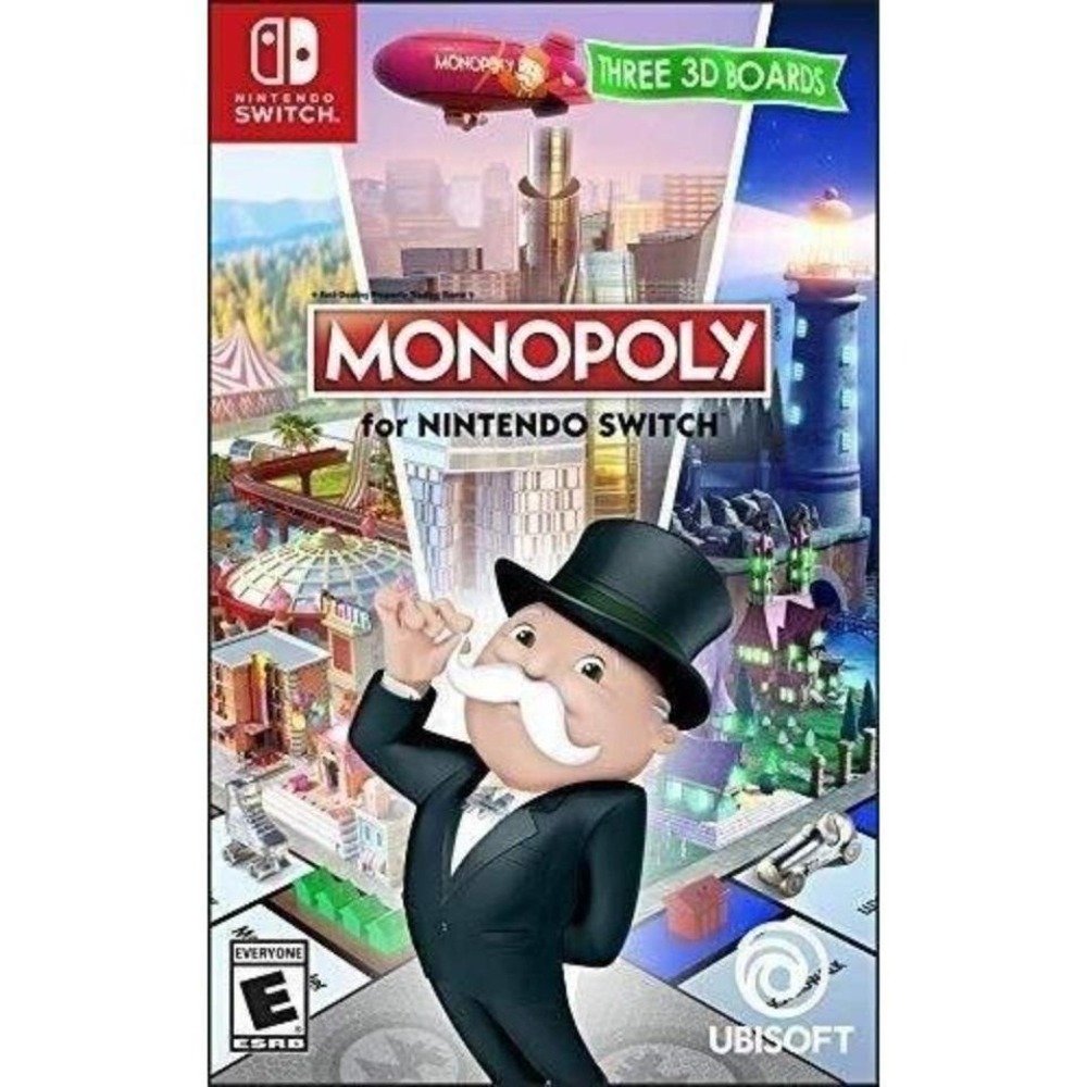 Monopoly Nintendo Switch Video Game Ubisoft 3D Boards Everyone ESRB